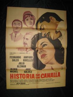 Olivia Michel Historia de Un Canalla Mexican Poster