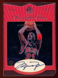 Michael Jordan 1997 98 UD SP Authentic Sign of the Times Rookies Stars