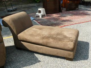 Clean Ashley Furniture Microfiber Chaise Lounge Sofa