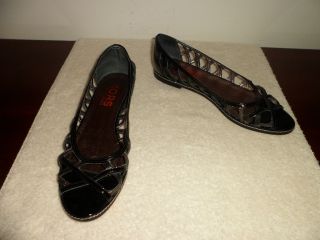 Kors Michael Kors Black Patent Leather Strappy Sandal Size 8 5 M