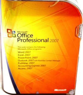 Microsoft Office Professional 2007 w Product Key 7 Microsoft Programs