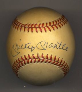 Mickey Mantle Autgraphed Baseball
