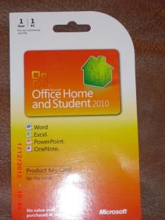 Microsoft Office Home Student 2010 Product Key