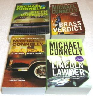 Lot of 4 Lincoln Lawyer Set Michael Connelly Mickey Haller Series