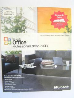 Microsoft Office Professional Edition 2003 Academic Edition