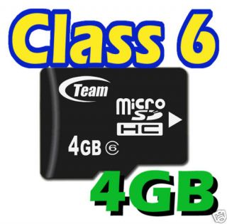 Team Class 6 MicroSD microSDHC Micro SDHC TF 4GB 4G