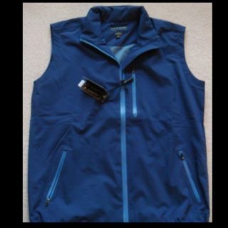 Peter Millar Element 4 Waterproof Vest Large Full Zip Golf Navy Blue $