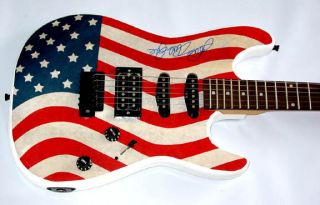 Beach Boys Autographed Mike Love Signed Guitar Great Proof UACC RD COA