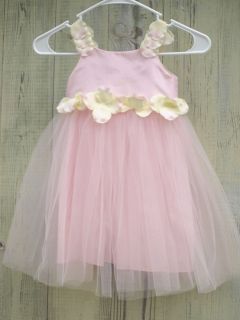 Rosetta Millington Pink Silk Flower Girl Fairytale Tulle Princess
