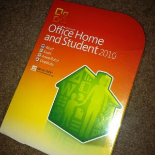 Microsoft Office 2010 Home Student Disc Version New