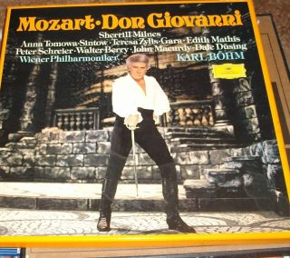 Mozart Don Giovanni Sherrill Milnes Anna Tomowa Karl Bohm DGG 3 LP BOX