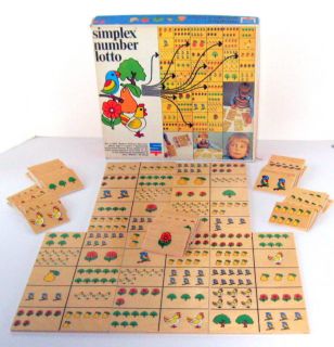 SIMPLEX NUMBER LOTTO #5503 Holland BINGO FOR 5 MATCHING COUNTING 80s