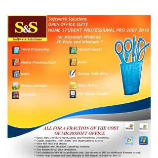 Open Office Home and Student Professional Pro 2007 2010 for Microsoft