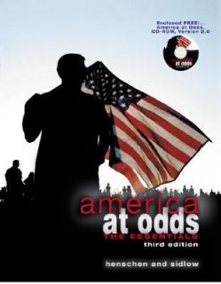 America at Odds The Essentials by Beth Henschen and Edward Sidlow 2003