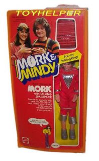 Mork Mindy Talking Space Doll TV Show Vintage