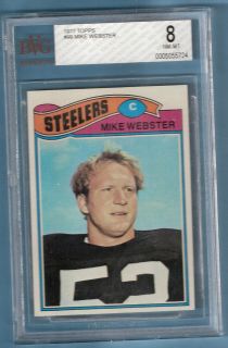 1977 Topps Mike Webster BVG NM MT 8 Nice