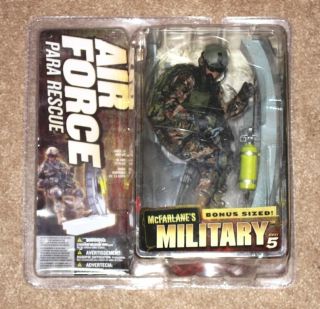 New Rare McFarlane Military Series 5 Para Rescue MIB Rappelling figure