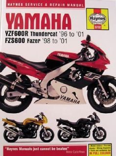 Haynes Yamaha YZF600R Thundercat 96 to 01 FZS600 Fazer 98 To 01 by