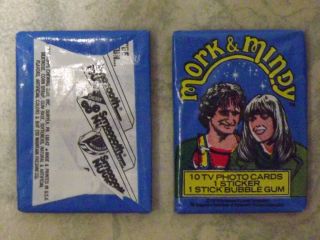 Vintage 1979 Topps Mork and Mindy Unopened Wax Pack from Box