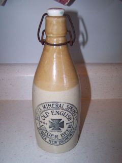Sussex Mineral Springs Co New Brunswick Stoneware Crock Ginger Beer