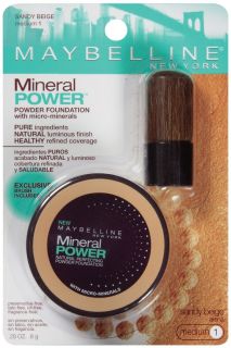 Maybelline Mineral Power Powder Sandy Beige 930 Medium 1 Makeup SEALED