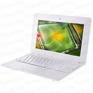 10 White Mini Netbook Laptop WM8850 1 2GHz Android 4 0 WiFi Camera