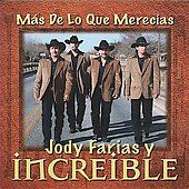 Mas De Lo Que Merecias by Jody Farias Y Incredible CD, Apr 2008