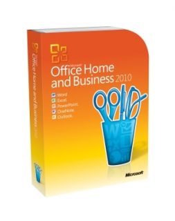 Microsoft Office Home and Business 2010 32 64 Bit Retail License Media