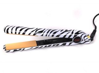 CHI Tribal Ceramic White Zebra Hair Straightening Iron
