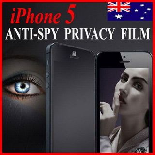  spy Privacy Screen Protector 4 iPhone 5 5th Gen Ultra Thin PET Film