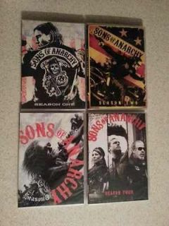 Sons of Anarchy Seasons 1   4 Season 1 2 3 4 (DVD, 2012, 16 Disc Set