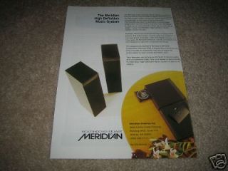 Meridian DSP5000 Speaker System Ad,CD, HIGH END