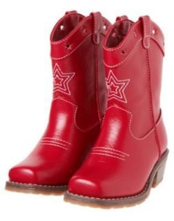 GYMBOREE 4th OF JULY RED STAR COWGIRL BOOTS 9 10 11 12 13 1 2 3 4 NWT