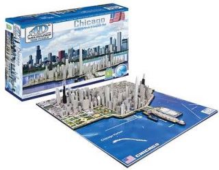 NEW 4D Cityscape Time Puzzle Chicago Skyline 950pcs 40014 NIB