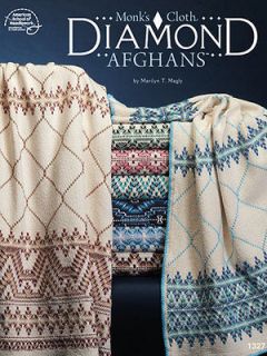 Monks Cloth Diamond Afghans Pattern Book Swedish Embroidery Easy Hand