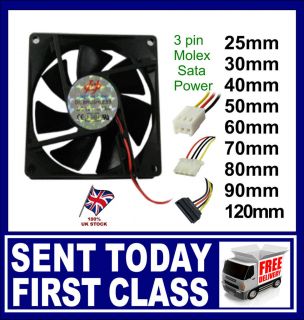 PC Quiet Internal Fans Cooling Cool Fan Ideal Case or CPU or Graphics