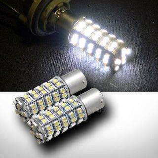 2x White 1157 Bay15d 68 3528 SMD LED Front Turn Signal Light Bulbs
