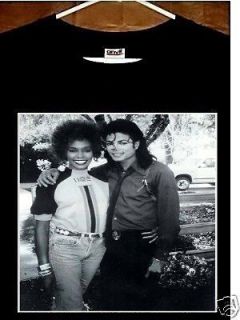 Michael Jackson T Shirt; Whitney Houston with Michael Jackson T Shirt