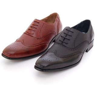 New Mens Wingtip Dress Shoes Oxfords Lace Up Black, Brown Fashionable