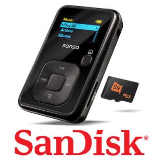 Sansa Clip Plus + 4GB Black SDMX18R FM Radio + SD Slot  Retail
