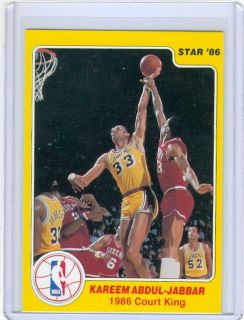 1986 Star Court Kings KAREEM ABDUL JABBAR Lakers Nrmt/Nrmt+