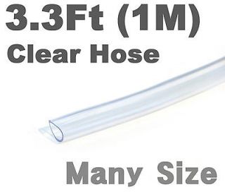 3Ft(1m) Clear PVC Hose Tube Pipe Flexible Plastic Water Tubing