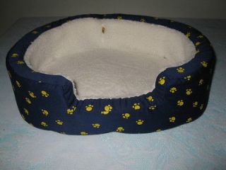 Build A Bear Soft and Cozy Bear Bed Navy and Yellow New BAB NEW
