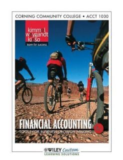 Financial Accounting 6th Edition for Corning Community College (Wiley
