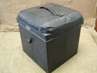 Vintage Mechanical Box Stool Antique Old Fishing Lunch
