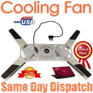 Brand New USB 2.0 External Cooling Cooler 2 Fan Pad For PS3 Dreambox