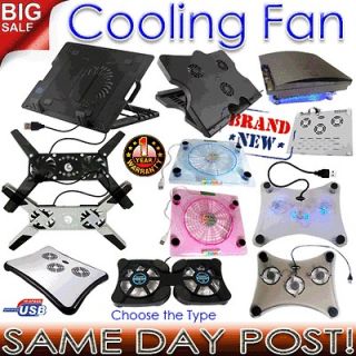 Adjustable Laptop Notebook Xbox PS3 Cooler Cooling Pad 2 3 Fans Tray