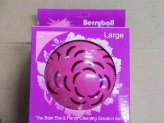 NEW 2 PC BERRY PERRY BRA & UNDERWEAR CLEANING BERRY BALLS sz LARGE