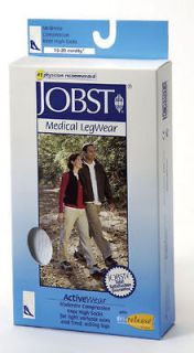 JOBST ACTIVEWEAR COMPRESSION KNEE SOCKS 15 20 MMHG SUPPORTS ATHLETIC