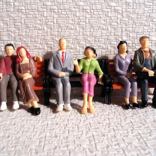 12 pcs All Seated G Scale 124 Painted Figure People
